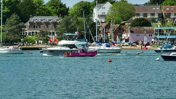 Pleasure Boating Ships and Vessels on a Summer Day in England video