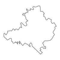 Straseni District map, province of Moldova. Vector illustration.