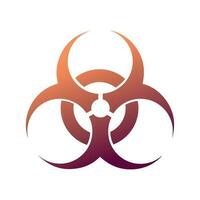 Abstract symbol of toxicity. Toxic waste symbol vector