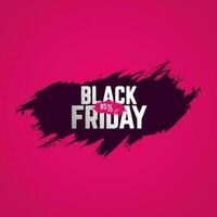 Black Friday 85 percent sale off concept for promotion discount vector illustration templaes design, sale off text on pink background