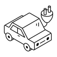 weban icono diseño de eléctrico coche vector