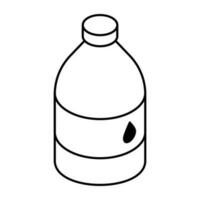 WebPerfect design icon of water bottle vector