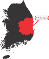 norte Gyeongsang alfiler mapa ubicación png