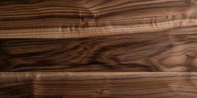 Walnut planks texture background, Brown wooden pattern. photo