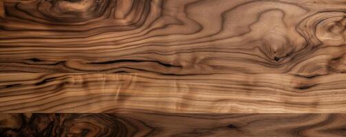 Walnut planks texture background, Brown wooden pattern. photo