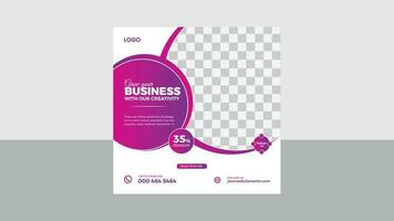 Corporate Business Social Media Post Design Template vector