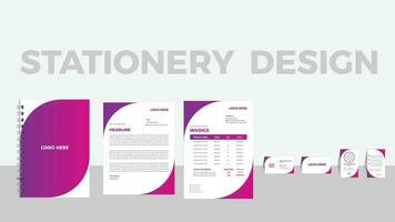 Stationery Item Design Template vector