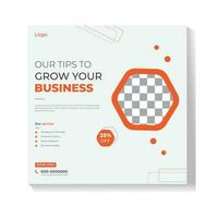 Modern Corporate Social media post bundle design, with creative shapes vector