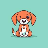 cute dog illustration is adorable and playful, perfect for designs that are fun and lighthearted. vector