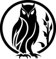 Owl, Minimalist and Simple Silhouette - Vector illustration