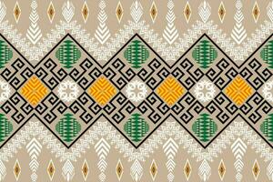 Ethnic Figure aztec embroidery style. Geometric ikat oriental traditional art pattern.Design for ethnic background,wallpaper,fashion,clothing,wrapping,fabric,element,sarong,graphic,vector illustration vector