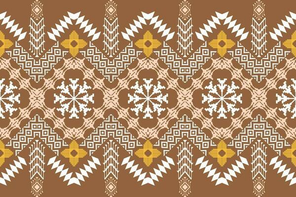 Ethnic Figure aztec embroidery style. Geometric ikat oriental traditional art pattern.Design for ethnic background,wallpaper,fashion,clothing,wrapping,fabric,element,sarong,graphic,vector illustration