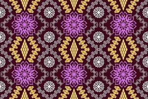 Ethnic Figure aztec embroidery style. Geometric ikat oriental traditional art pattern.Design for ethnic background,wallpaper,fashion,clothing,wrapping,fabric,element,sarong,graphic,vector illustration vector