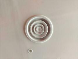 HVAC outlet duct ,circular air duct,home room ceiling ventilation photo