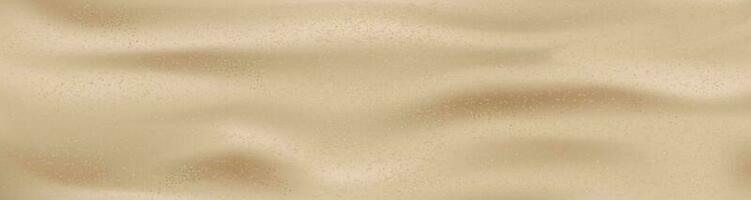 Sand Beach Texture background. Top view Vector Sandy Waves Surface in Seaside,Illustration Brown Beach sand dune for Summer Vocation Banner Background