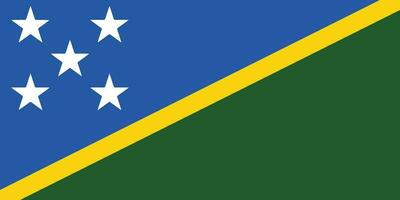 Flag of Solomon Islands.National flag of Solomon Islands vector