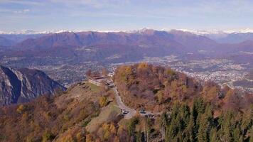 Sighignola Mountain and the Balcone D'Italia Overlooking Lake Lugano video