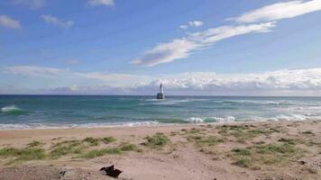 Rattray Head and the Lighthouse on the North East Scottish Coastline video