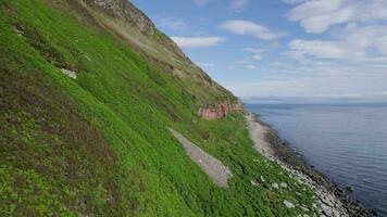 ver de el montañoso escocés paisaje en el santo isla video