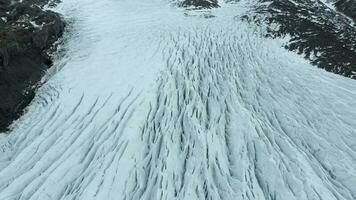 un enorme glaciar en Islandia durante el invierno un popular turista atracción video