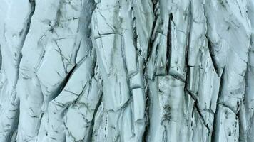 Glacier Cracks and Crevices Seen From the Air video