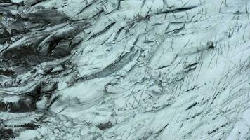 une énorme glacier dans Islande pendant le hiver une populaire touristique attraction video