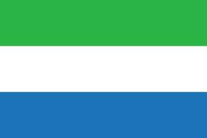 Flag of Sierra Leone.National flag of Sierra Leone vector