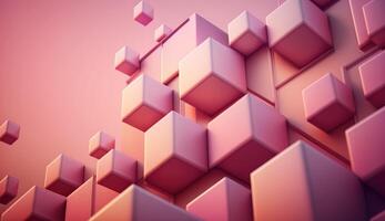 , Beautiful gradient scene landscape with light pink color, horizontal wallpaper. Abstract studio room geometric background photo