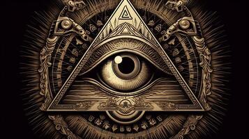 photo Sign Illuminati. freemasonry. The masonic square.