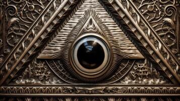 photo Sign Illuminati. freemasonry. The masonic square.