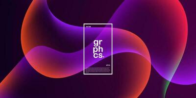 orange and purple colorful liquid fluid mesh combination on dark abstract background.Simple pattern soft color on background. Eps10 vector