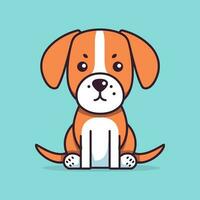 cute dog illustration is adorable and playful, perfect for designs that are fun and lighthearted. vector