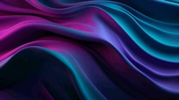 le fondation délimite une brillant point soie surface dans nuances de violet, bleu, et indigo, avec une en forme de vague organiser. Créatif Ressource, vidéo animation video
