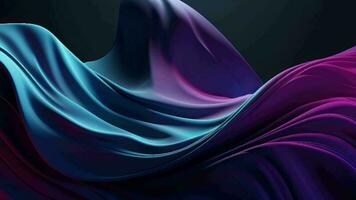 The establishment depicts a shinning point silk surface in shades of purple, blue, and indigo, with a wave-like plan. Creative resource, Video Animation