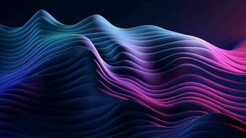 el Fundación retrata un brillando ángulo seda textura en sombras de púrpura, azul, y índigo, con un como una ola diseño. creativo recurso, vídeo animación video