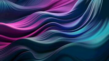 le établissement délimite une brillant point soie surface dans nuances de violet, bleu, et indigo, avec une en forme de vague organiser. Créatif Ressource, vidéo animation video