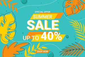 End of summer sale background in vector design