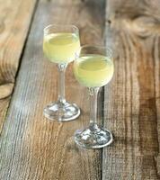 Two glasses of limoncello photo