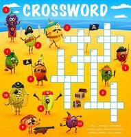 Crossword grid worksheet, find a word quiz game vector