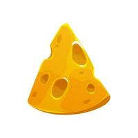dibujos animados amarillo queso queso Cheddar, lechería producto vector