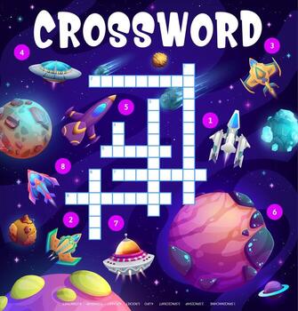 Space shuttle, ufo, spaceship and spacecraft task vector