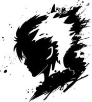 Bleach Effect, Minimalist and Simple Silhouette - Vector illustration