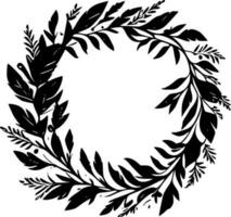 Wreath, Minimalist and Simple Silhouette - Vector illustration