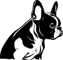 francés buldog, minimalista y sencillo silueta - vector ilustración