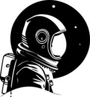 astronauta - minimalista y plano logo - vector ilustración