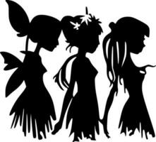 Fairies - High Quality Vector Logo - Vector illustration ideal for T-shirt graphic