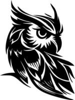 Owl, Minimalist and Simple Silhouette - Vector illustration