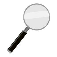 magnifying glass icon no meshes, only gradients . Back to schoole. vector