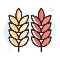 Wheat Ear vector Fill outline Icon.Simple stock illustration stock.EPS 10