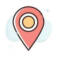 Map Pin vector Fill outline Icon.Simple stock illustration stock.EPS 10